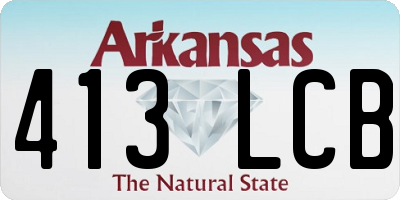 AR license plate 413LCB