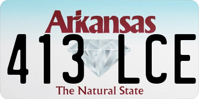 AR license plate 413LCE