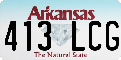 AR license plate 413LCG