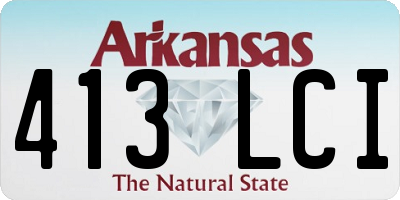 AR license plate 413LCI