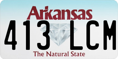 AR license plate 413LCM