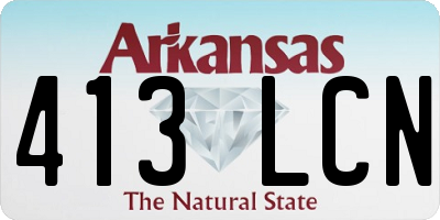 AR license plate 413LCN