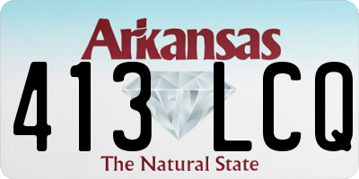 AR license plate 413LCQ