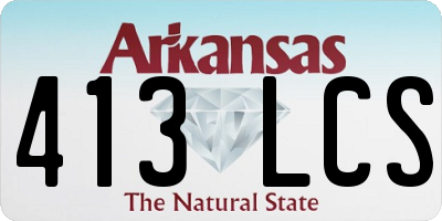 AR license plate 413LCS