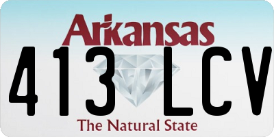 AR license plate 413LCV