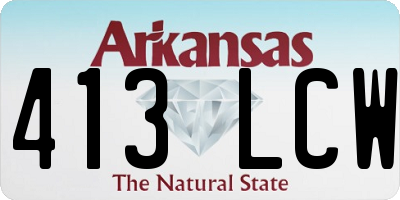 AR license plate 413LCW