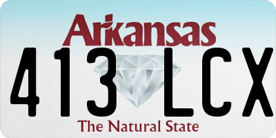 AR license plate 413LCX