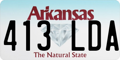 AR license plate 413LDA