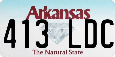 AR license plate 413LDC