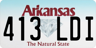 AR license plate 413LDI