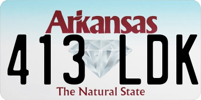 AR license plate 413LDK