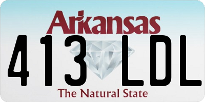 AR license plate 413LDL