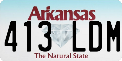 AR license plate 413LDM
