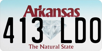 AR license plate 413LDO