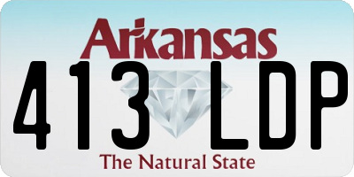 AR license plate 413LDP