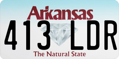 AR license plate 413LDR