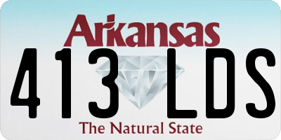AR license plate 413LDS