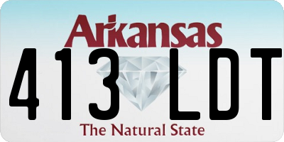 AR license plate 413LDT