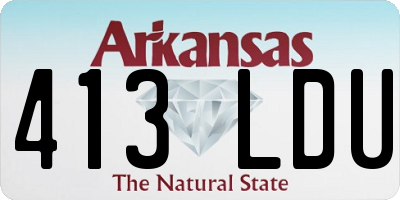 AR license plate 413LDU