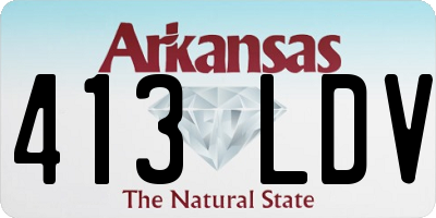 AR license plate 413LDV