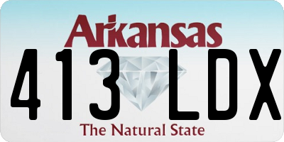 AR license plate 413LDX