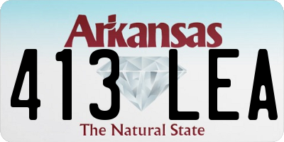 AR license plate 413LEA