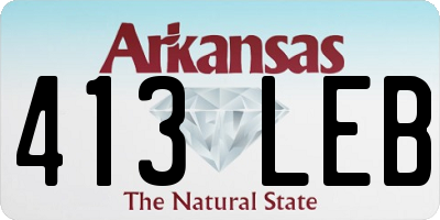 AR license plate 413LEB