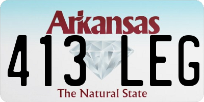 AR license plate 413LEG
