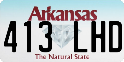 AR license plate 413LHD