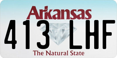 AR license plate 413LHF