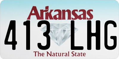 AR license plate 413LHG