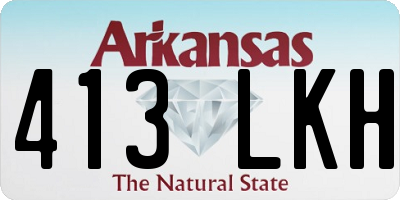 AR license plate 413LKH