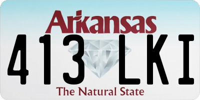 AR license plate 413LKI