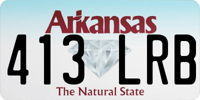 AR license plate 413LRB