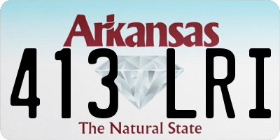 AR license plate 413LRI