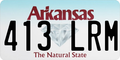 AR license plate 413LRM