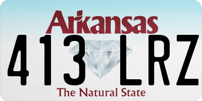 AR license plate 413LRZ
