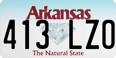 AR license plate 413LZO