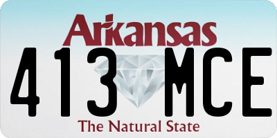 AR license plate 413MCE