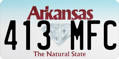 AR license plate 413MFC