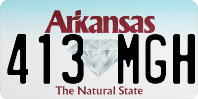 AR license plate 413MGH