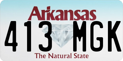 AR license plate 413MGK