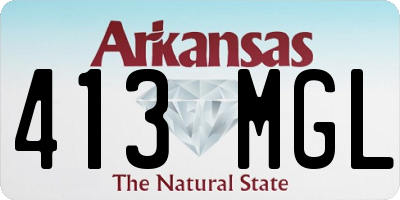 AR license plate 413MGL