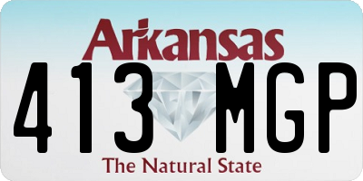 AR license plate 413MGP