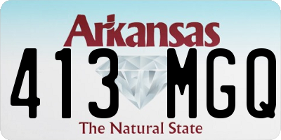 AR license plate 413MGQ