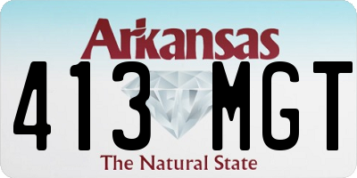 AR license plate 413MGT