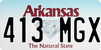 AR license plate 413MGX