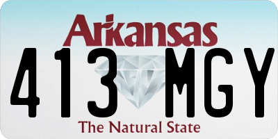 AR license plate 413MGY