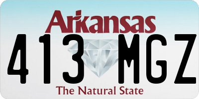 AR license plate 413MGZ