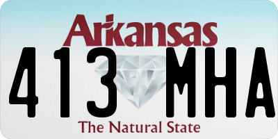 AR license plate 413MHA
